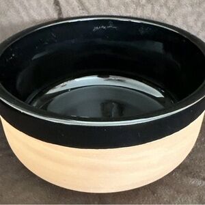 Black and Tan Ceramic Bowl